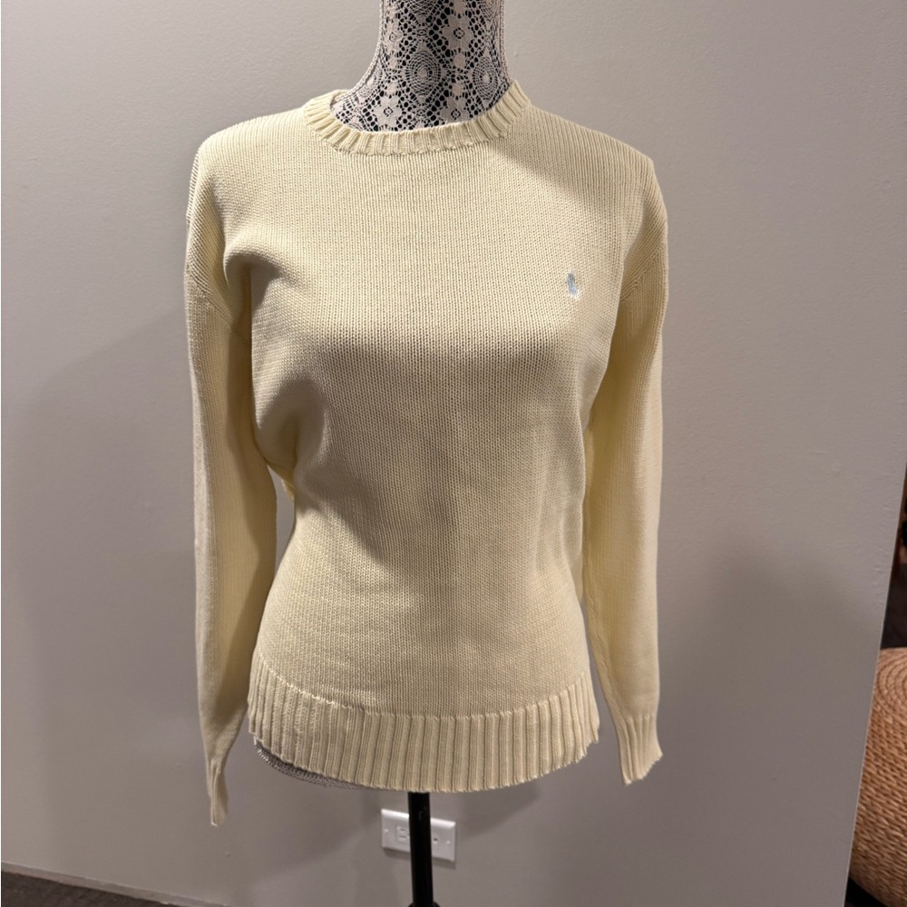 Ralph Lauren Yellow Crew Neck Sweater size L